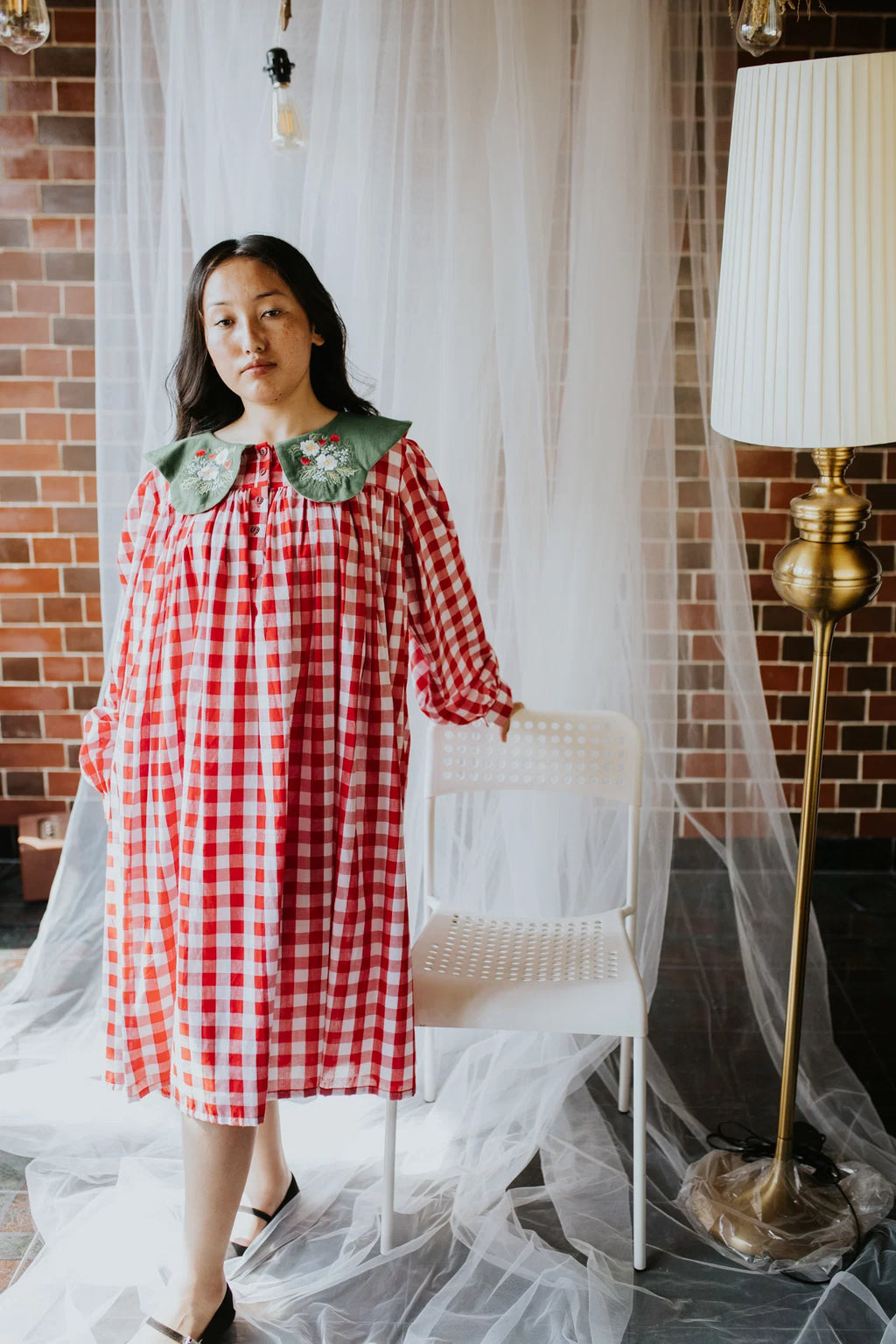Strawberry Gingham Dress