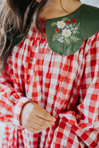 Strawberry Gingham Dress