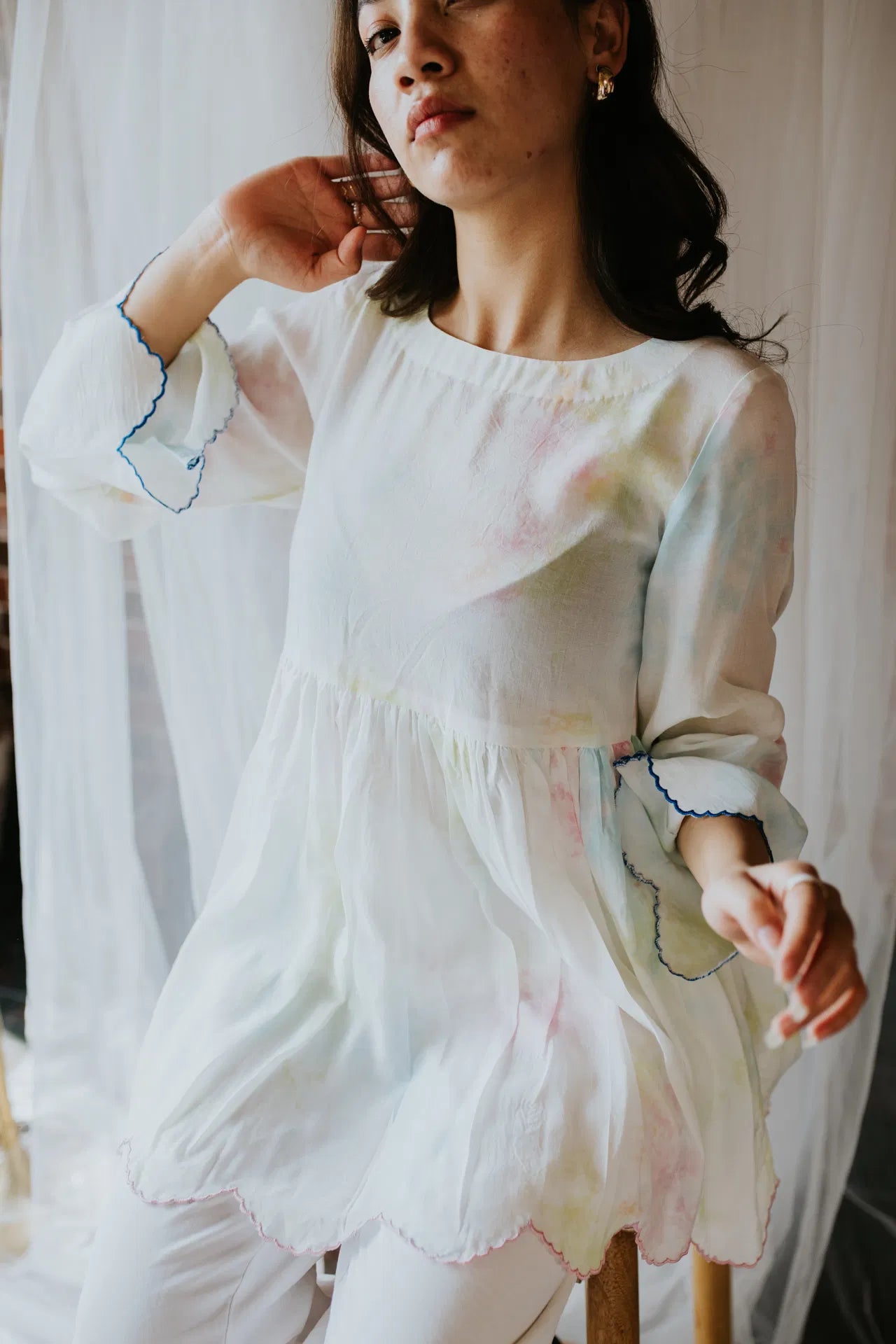 The Garden Dipped in Tie Dye Top