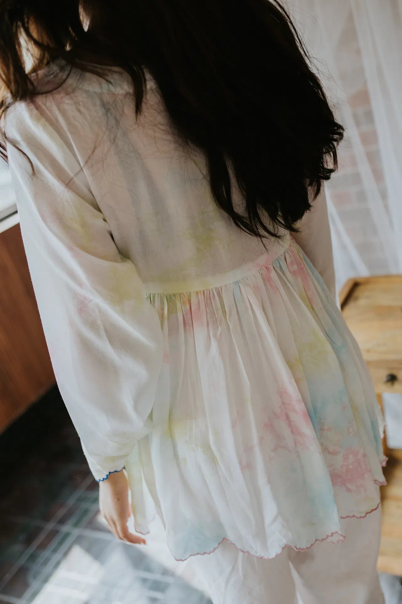 The Garden Dipped in Tie Dye Top