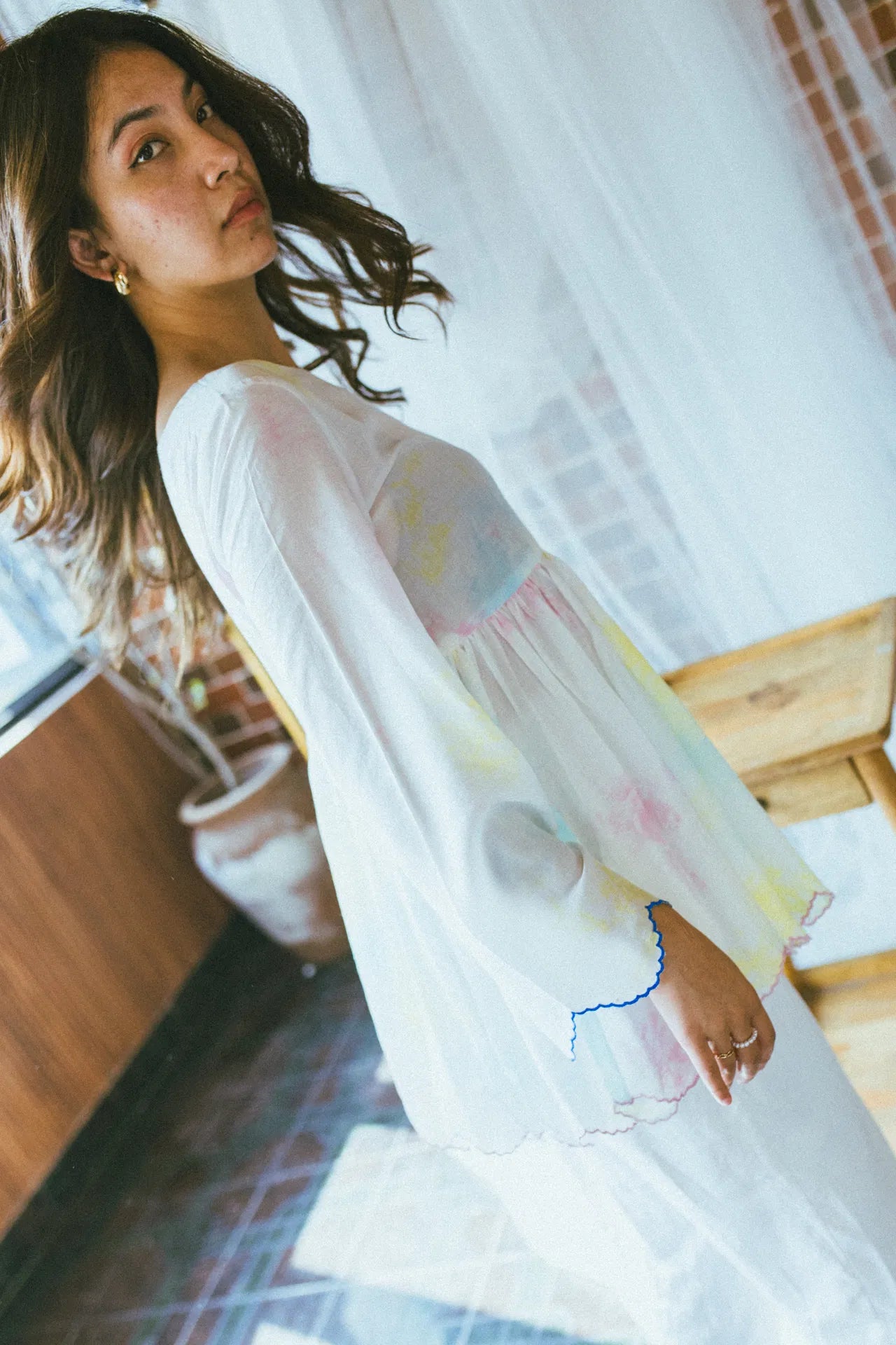 The Garden Dipped in Tie Dye Top