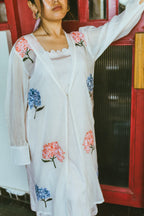 A Garden Stitched in Hydrangeas Kurta Dress