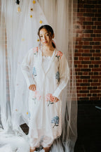 A Garden Stitched in Hydrangeas Kurta Dress