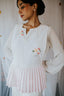 Blush Pleat Bloom Overlay Top [SALE]