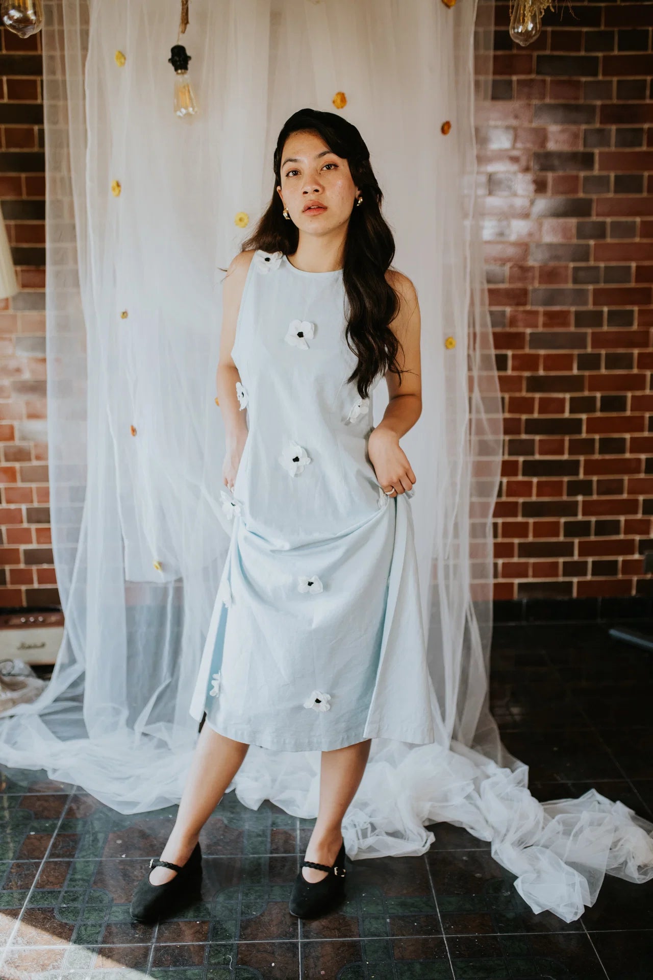 Flowers After The Blue Rain Dress – Farog