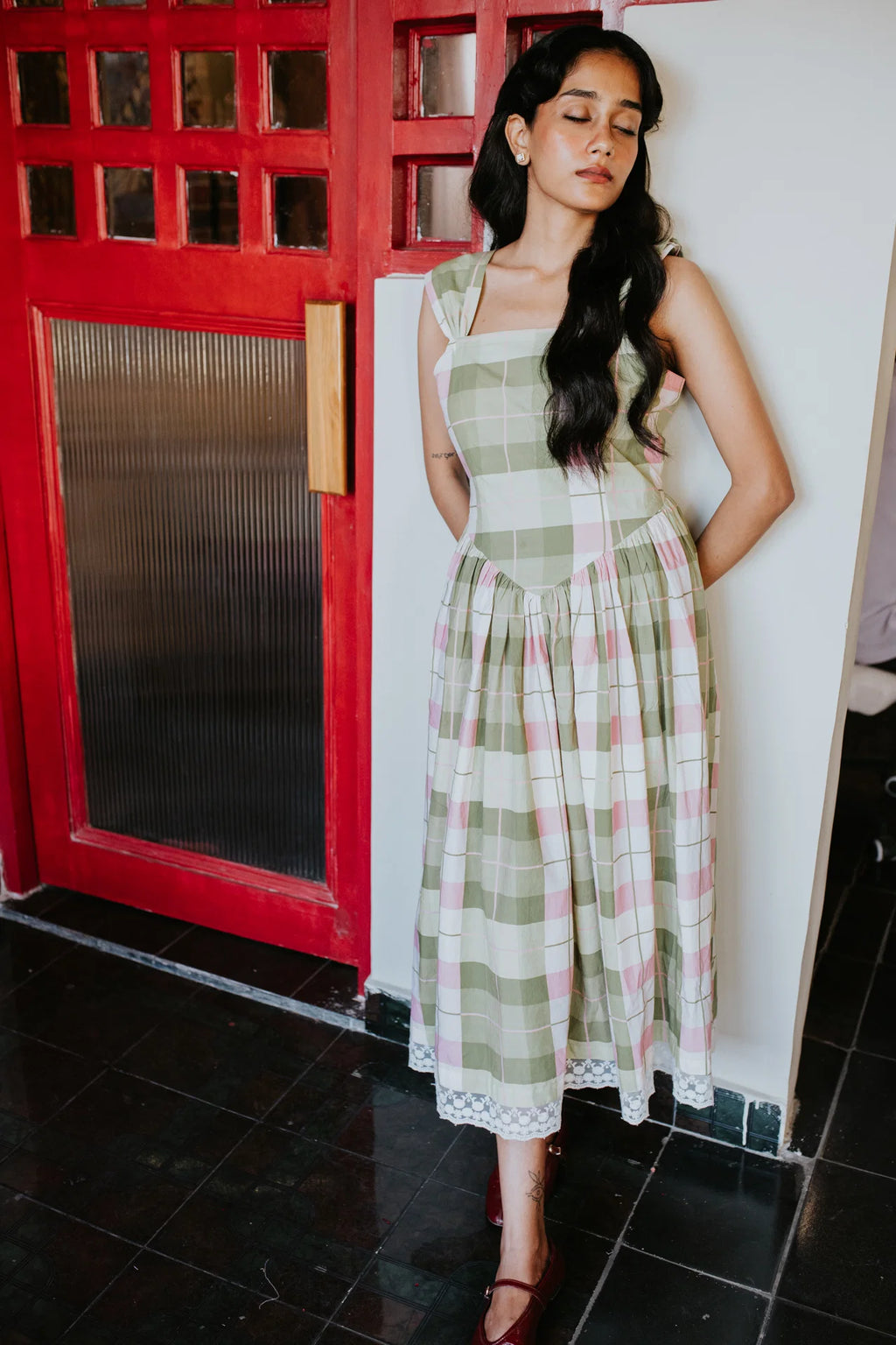 Avacado Dusk Orchard Dress