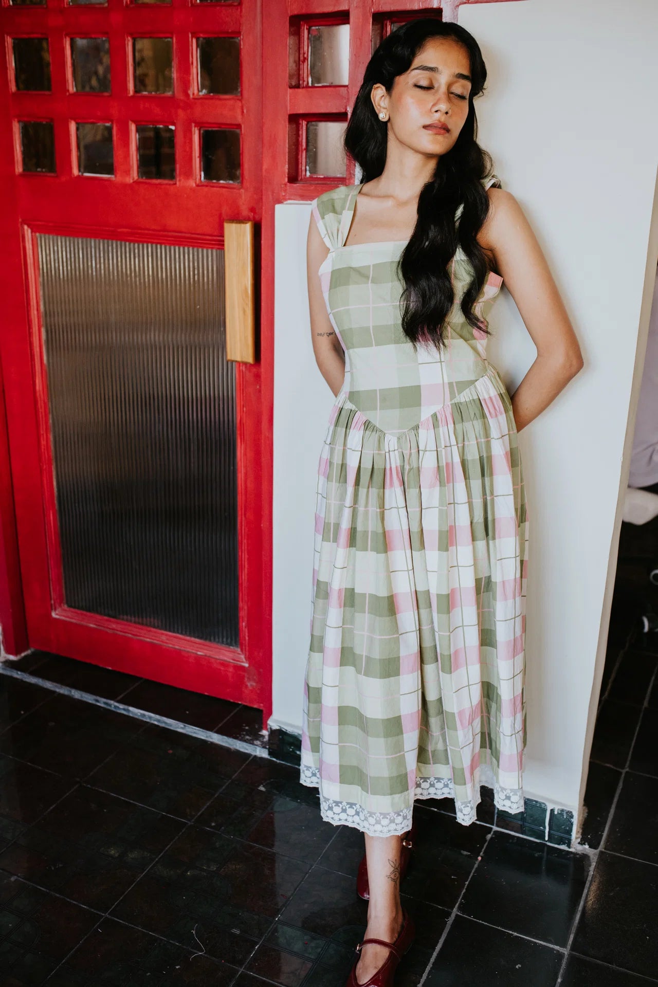 Avacado Dusk Orchard Dress