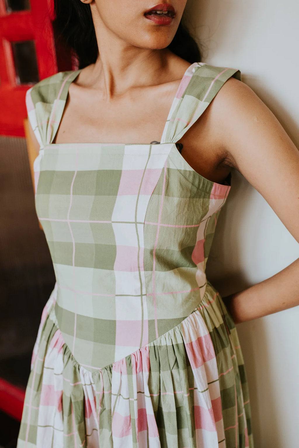 Avacado Dusk Orchard Dress