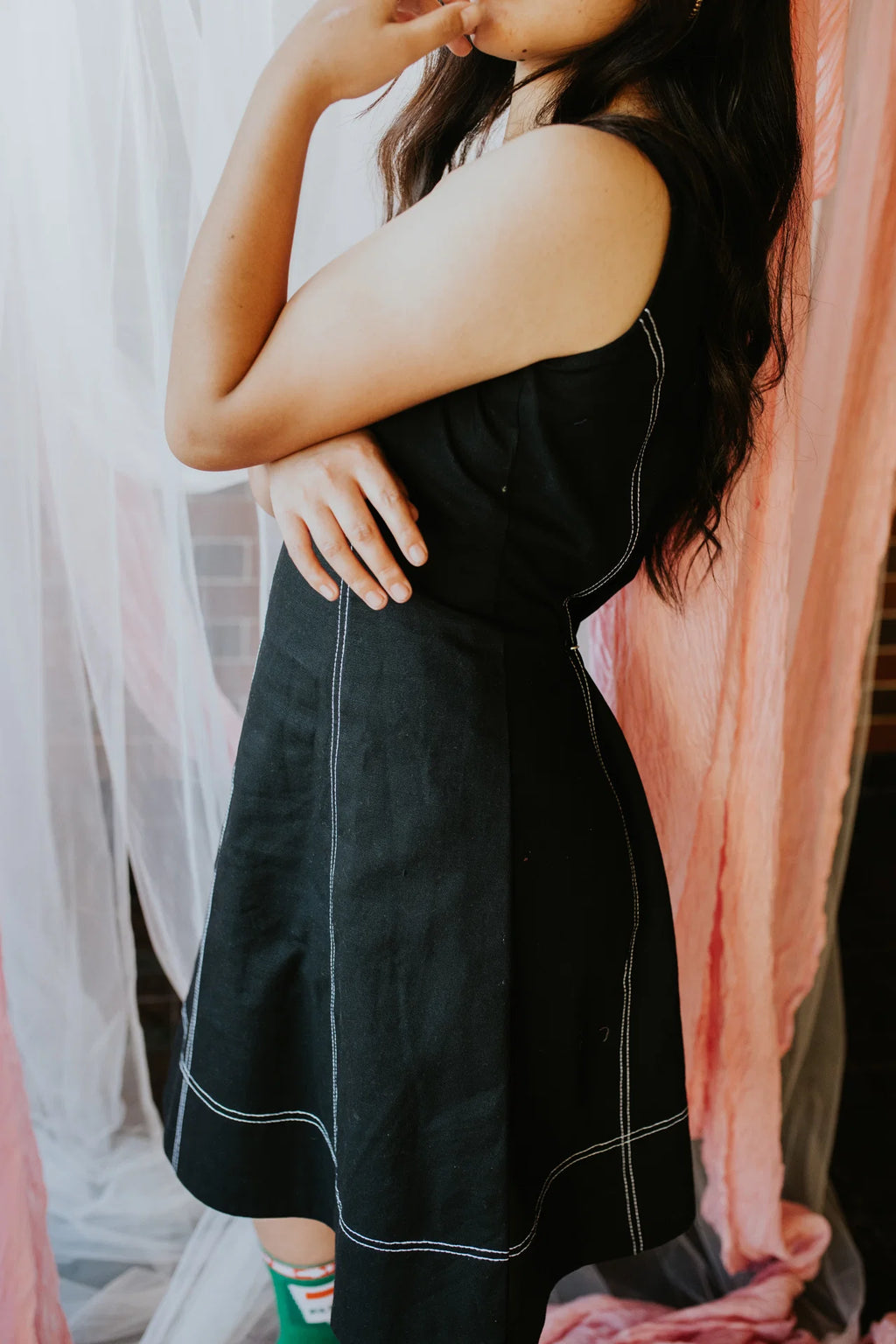 She Wore Black in the Garden Dress