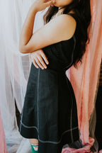 She Wore Black in the Garden Dress