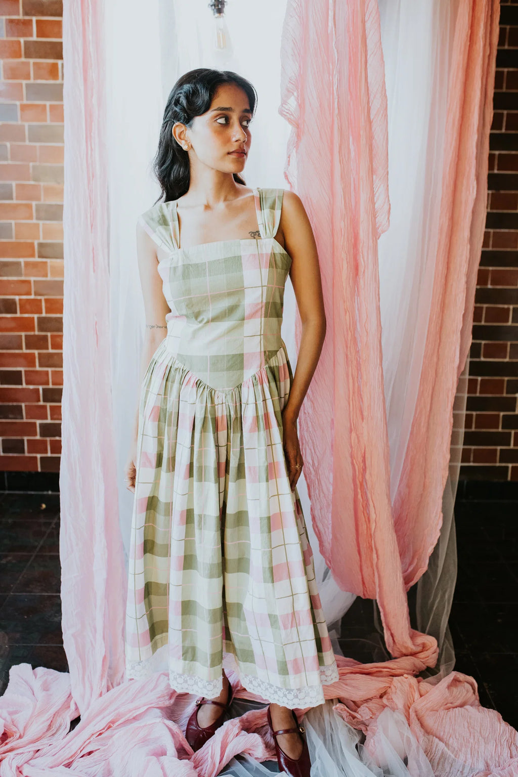 Avacado Dusk Orchard Dress