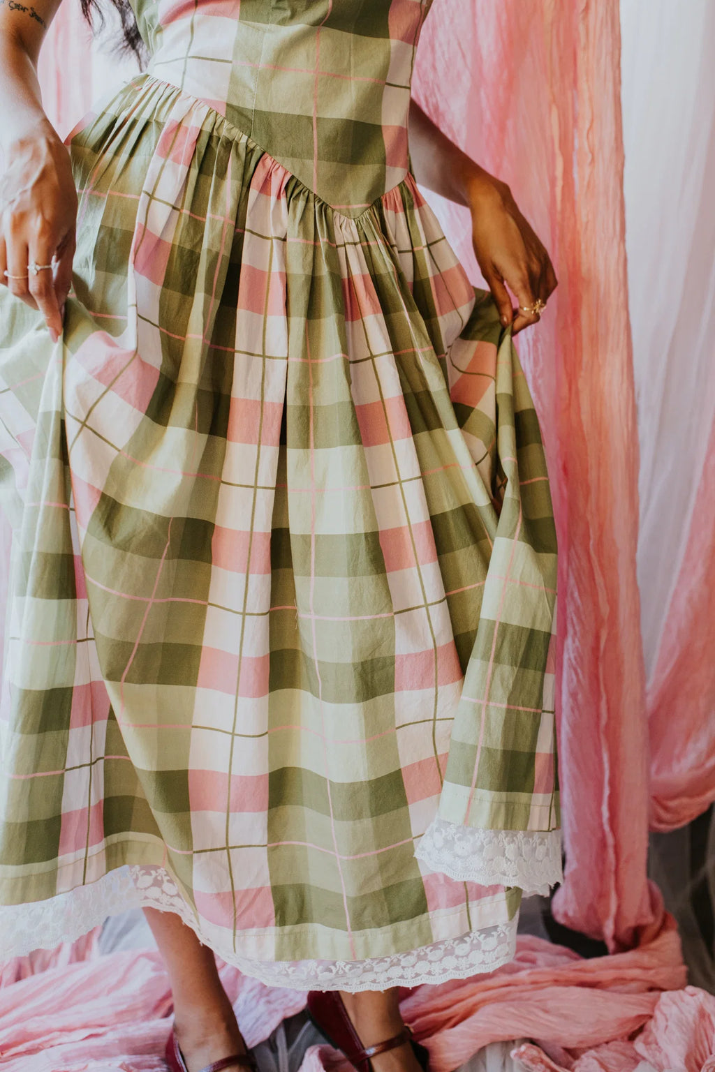 Avacado Dusk Orchard Dress