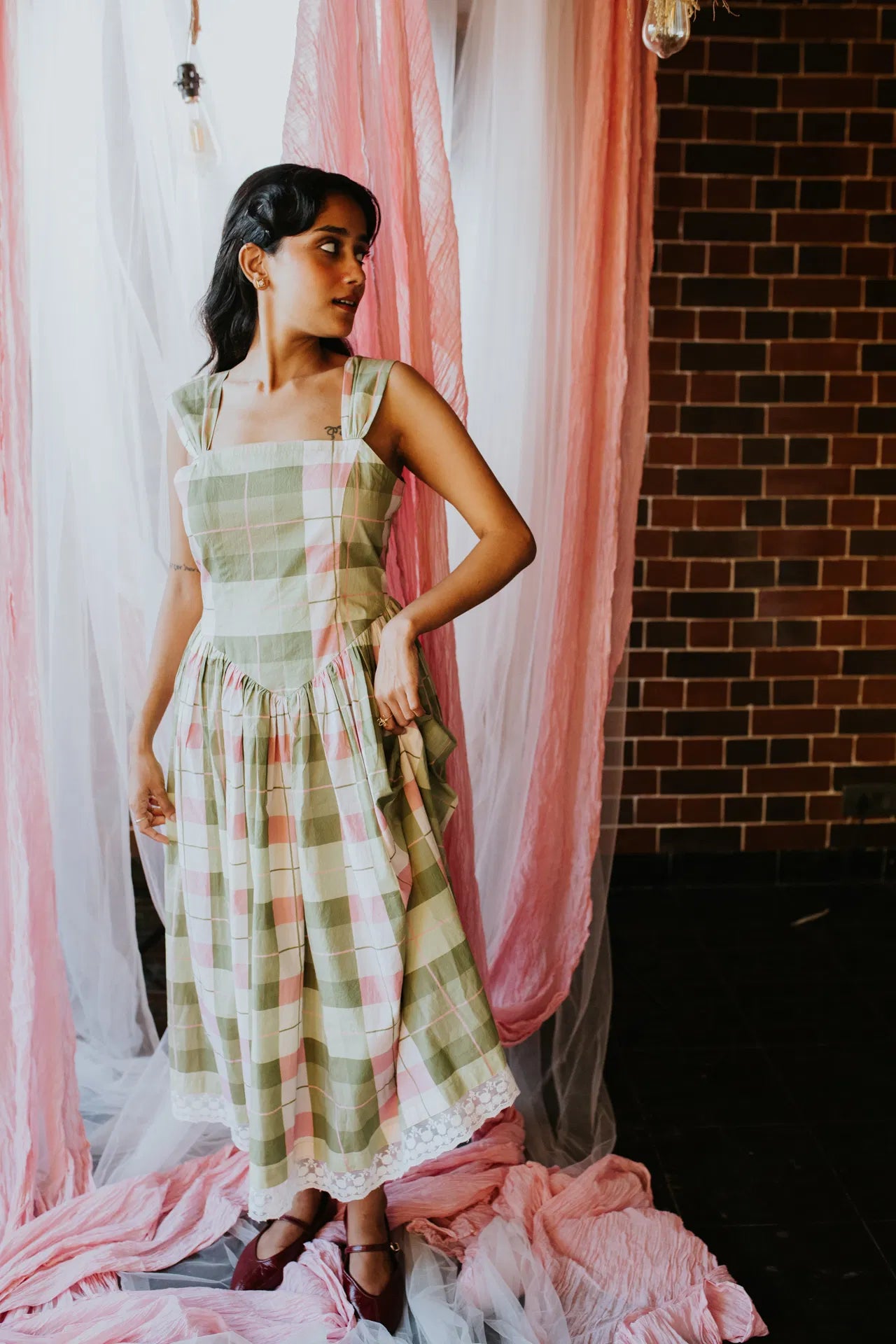 Avocado Dusk Orchard Dress