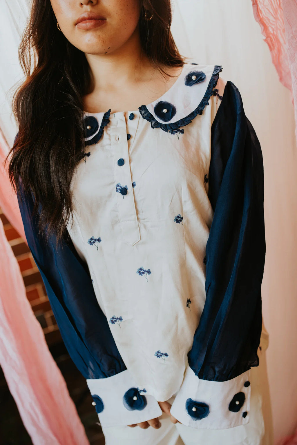Moonflower Collar Blouse
