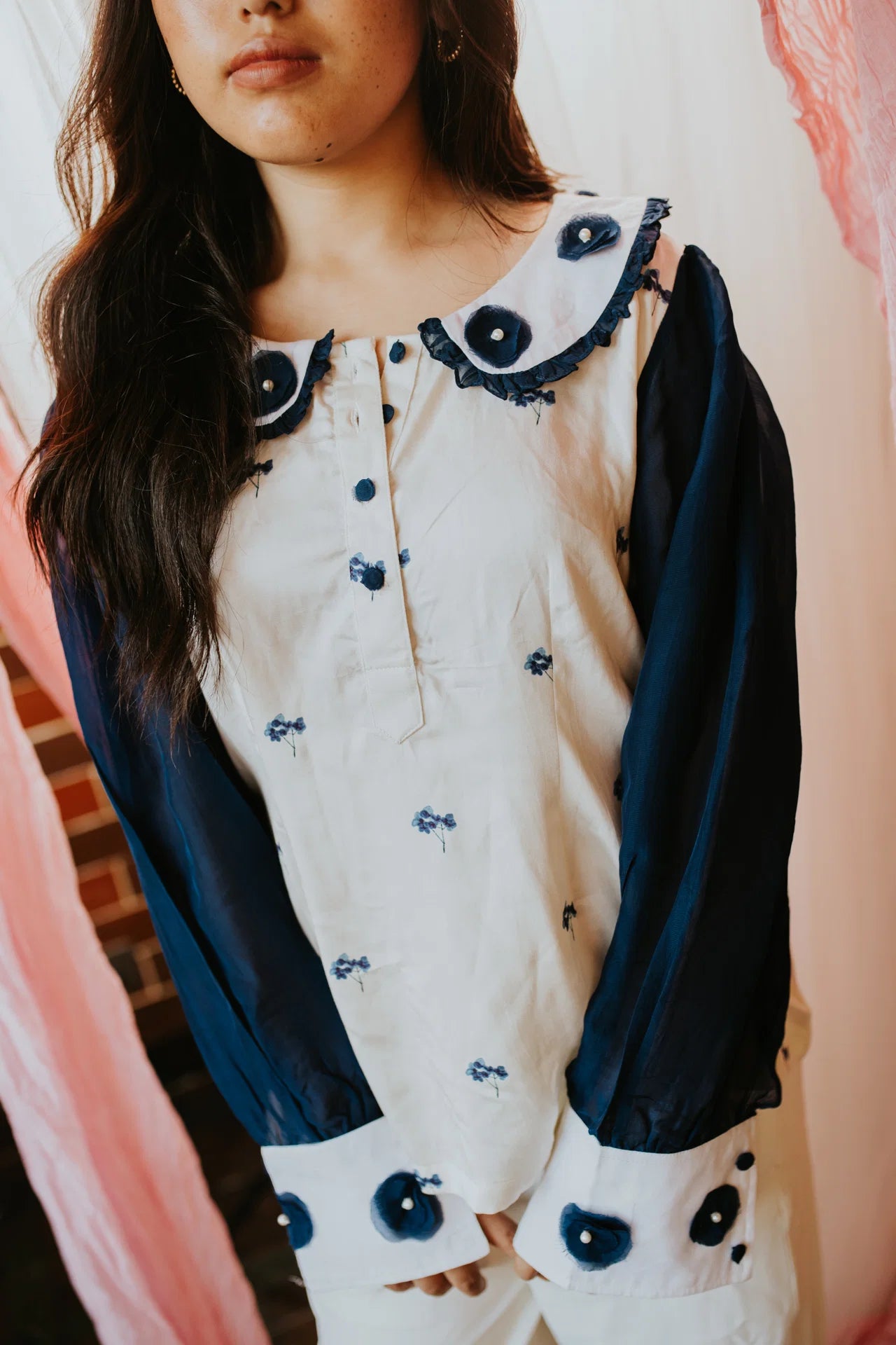 Moonflower Collar Blouse