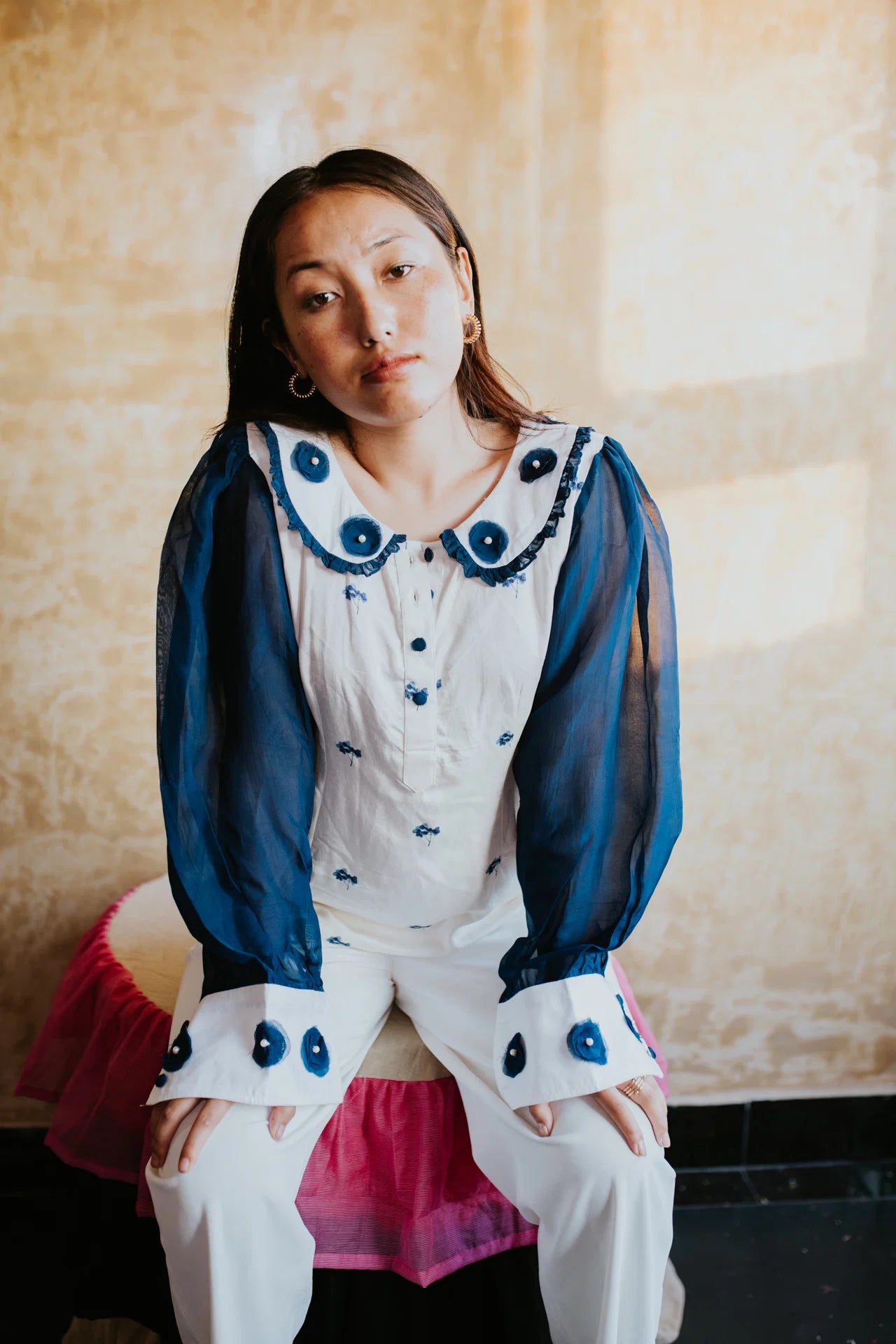 Moonflower Collar Blouse