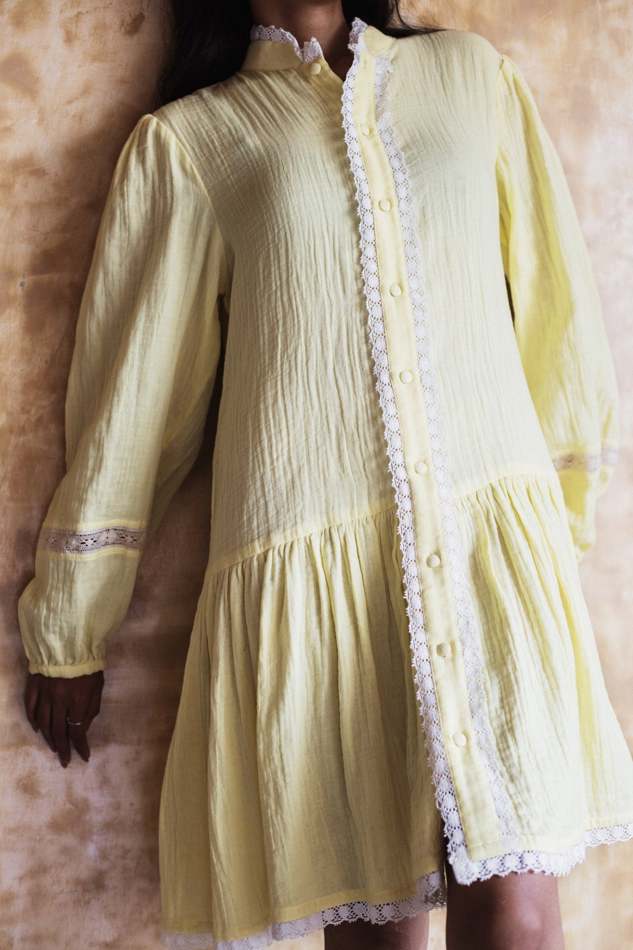 She Wore Lemon & Lace Dress