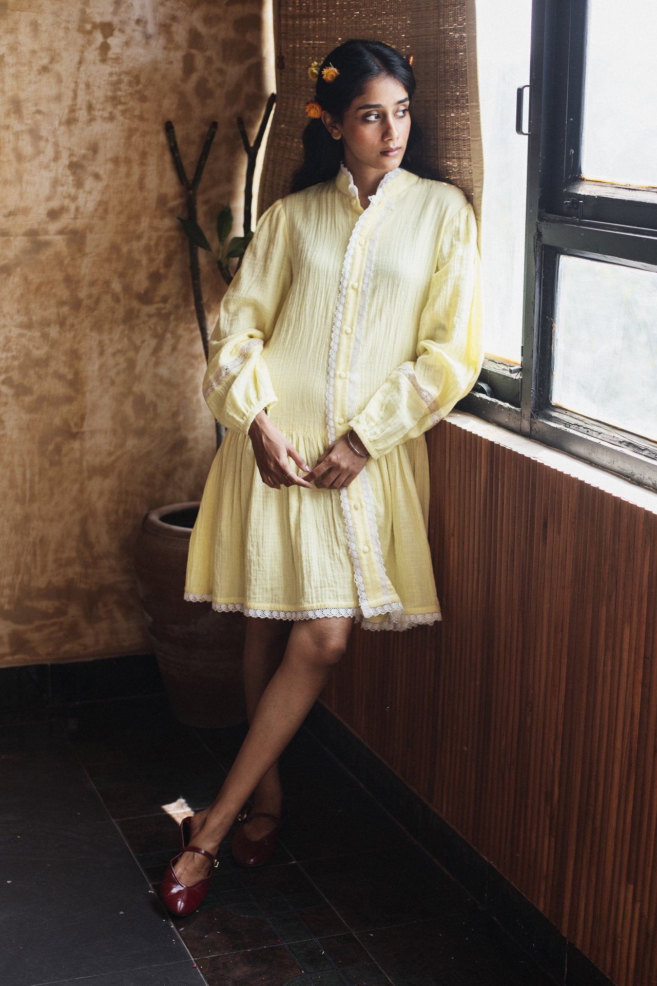 She Wore Lemon & Lace Dress