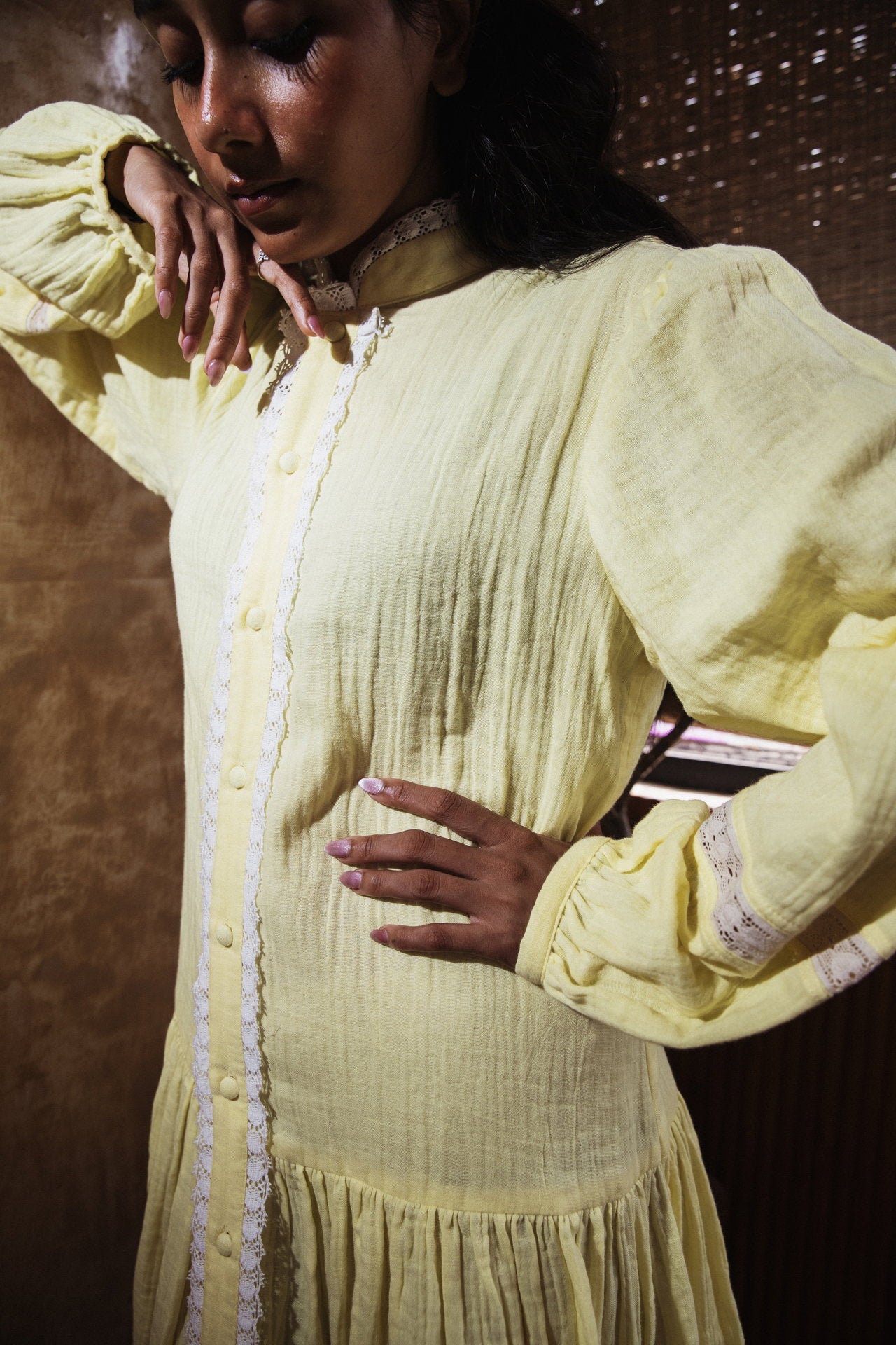 She Wore Lemon & Lace Dress