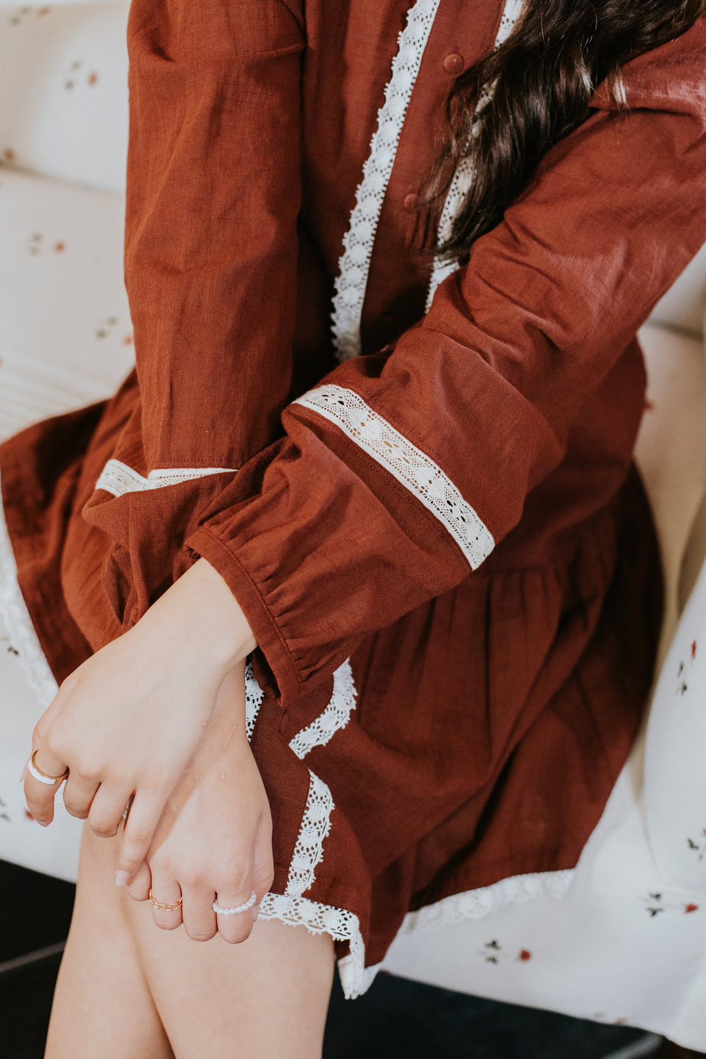 She Wore Wine & Lace Dress