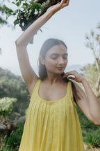 Mustard Fields in the Mountains Dress