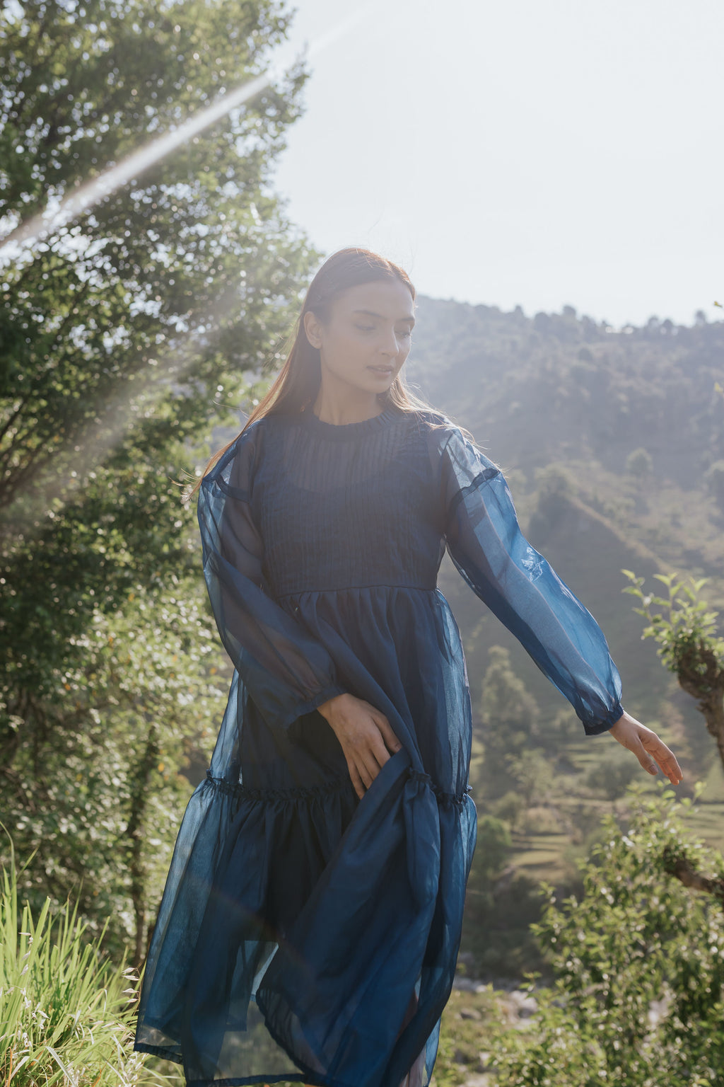 Blue Hour Pintuck Dress