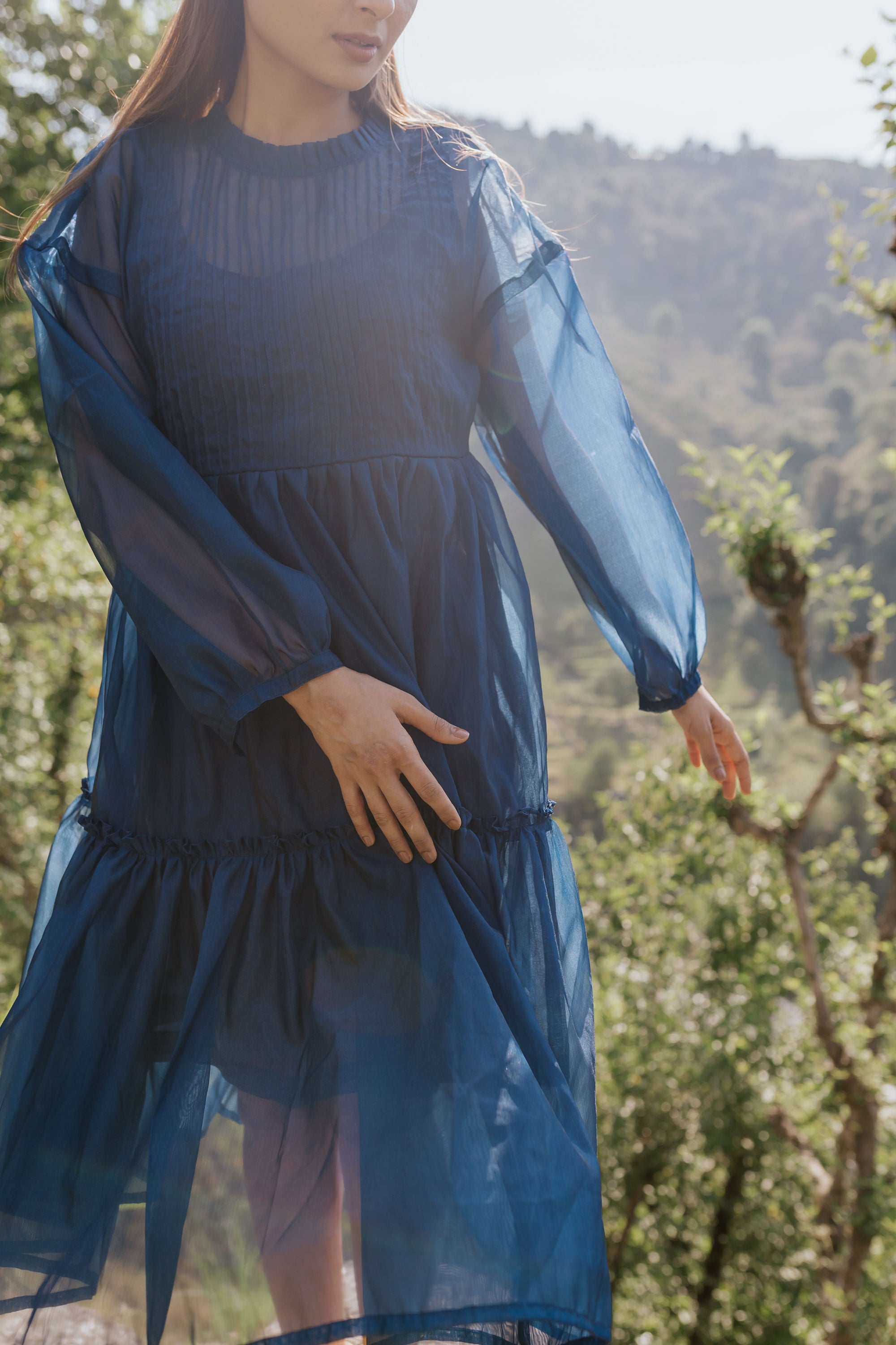 Blue Hour Pintuck Dress