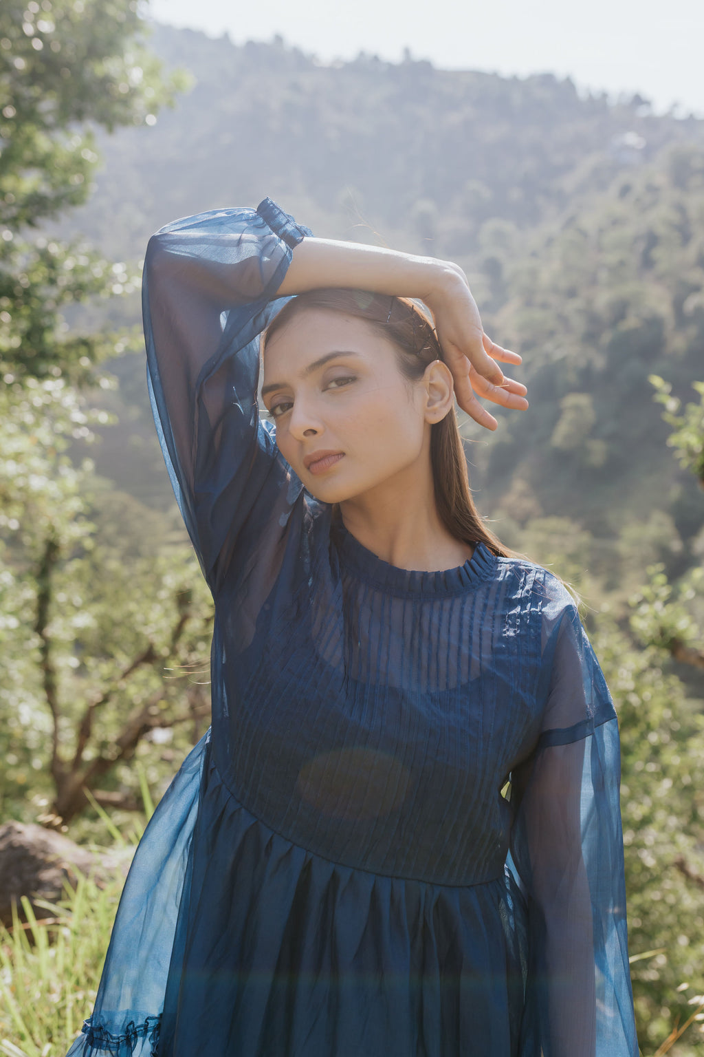Blue Hour Pintuck Dress