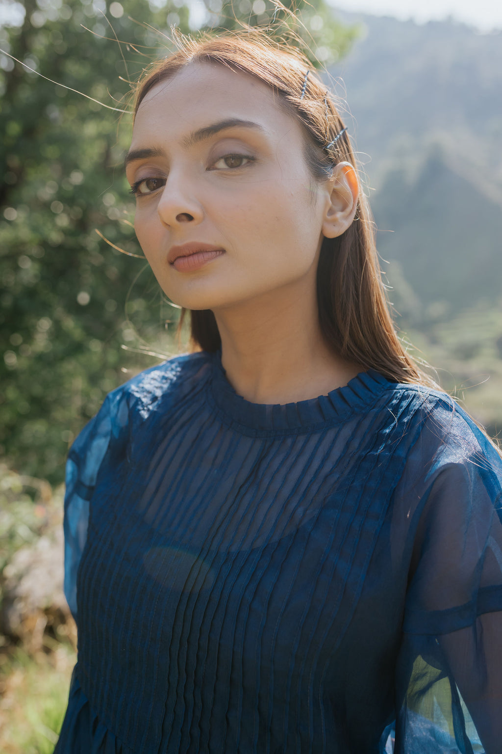 Blue Hour Pintuck Dress