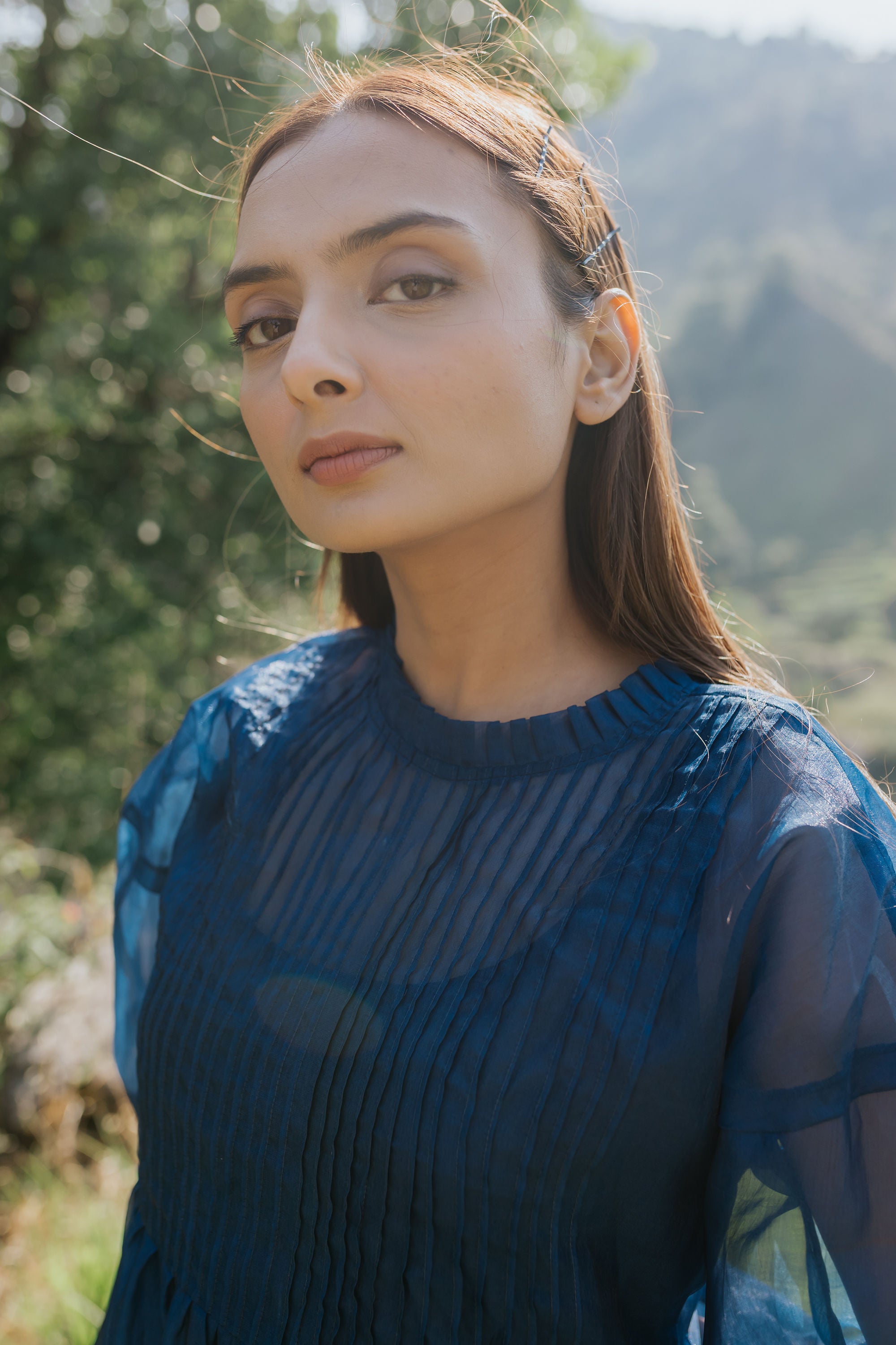 Blue Hour Pintuck Dress