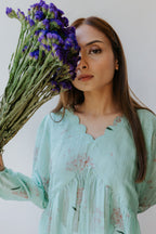 Mint Pink Scallop Top [SALE]
