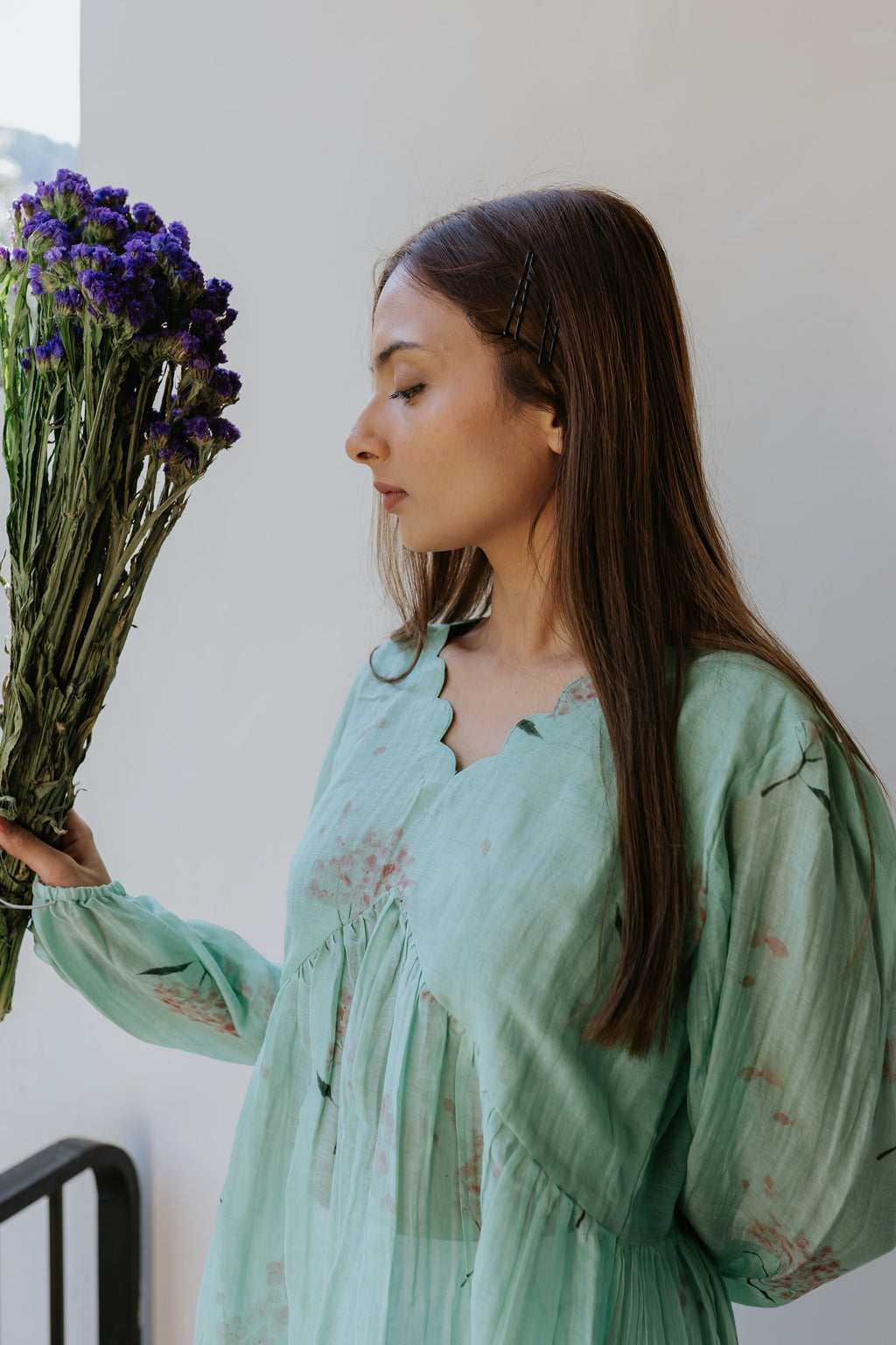 Mint Pink Scallop Top [SALE]