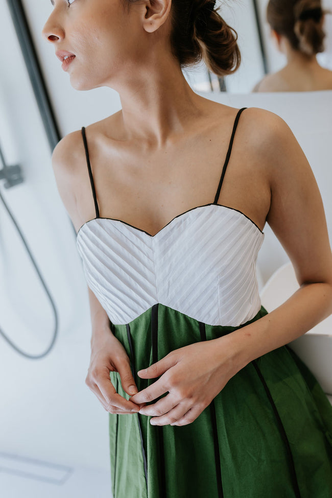 The Garden Pintuck Dress Hover Image