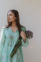 Mint Pink Scallop Top [SALE]