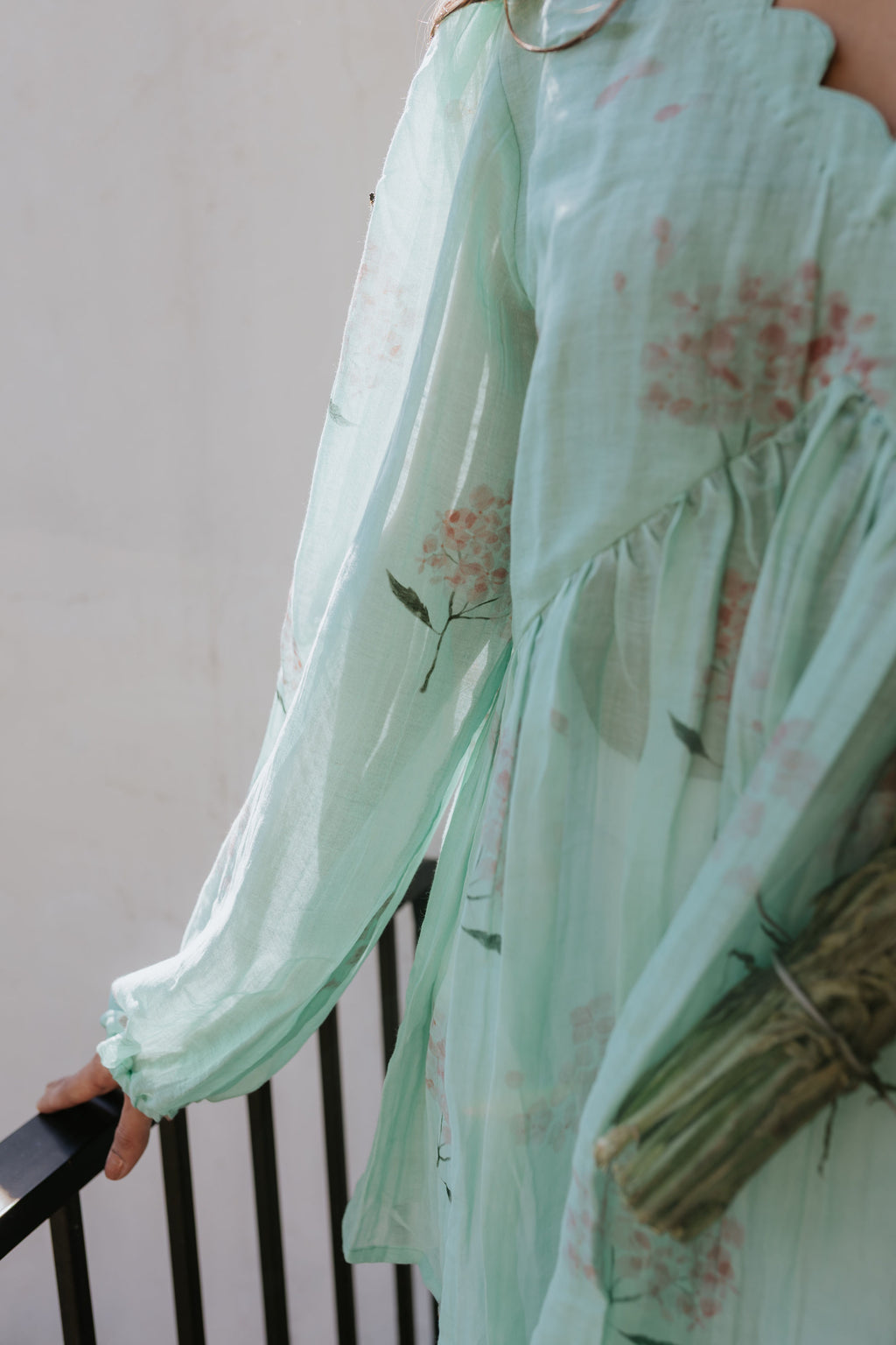 Mint Pink Scallop Top [SALE]