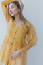 Chanderi Marigold Pintuck Shirt