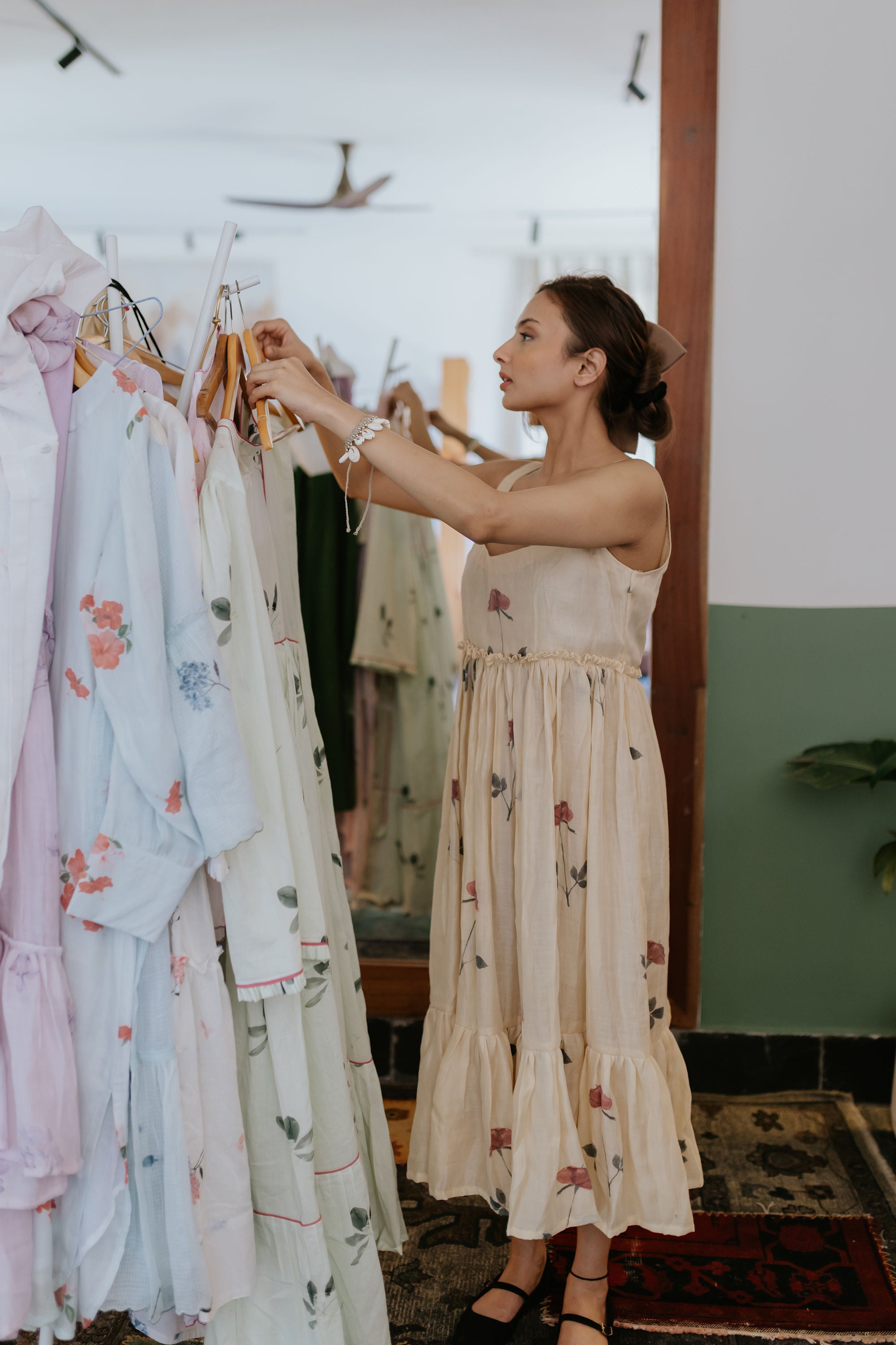 Almond Silk & Rose Dress