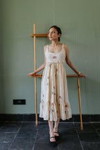 Almond Silk & Rose Dress