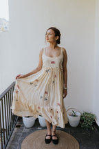 Almond Silk & Rose Dress