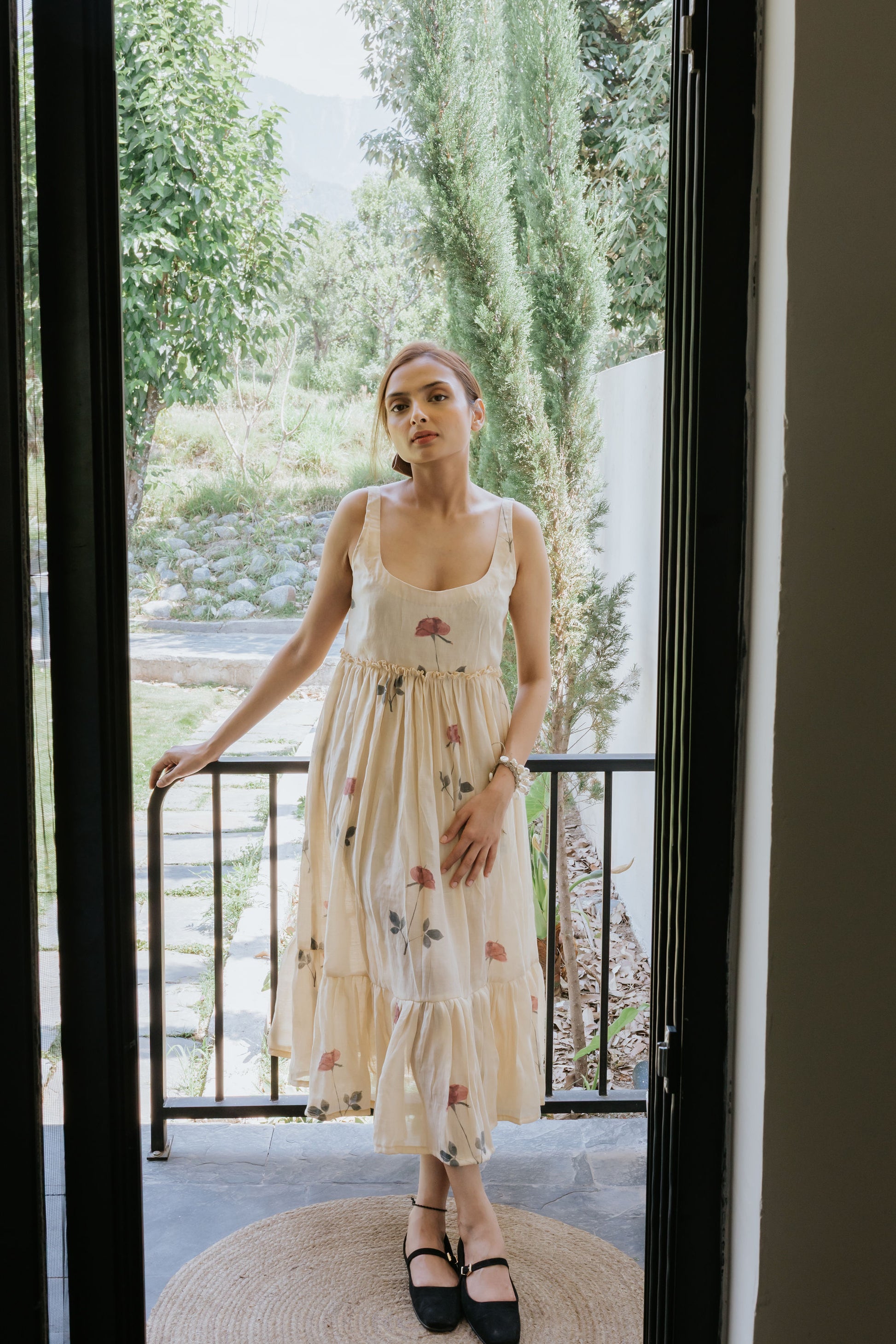 Almond Silk & Rose Dress