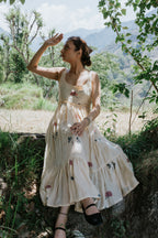 Almond Silk & Rose Dress