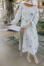 Pink & Blue Hydrangea Garden Dress