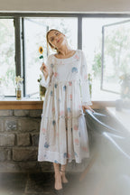 Pink & Blue Hydrangea Garden Dress