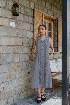 Coal Checks and Pintucks Dress
