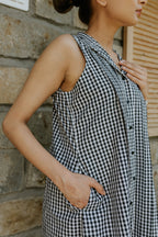 Coal Checks and Pintucks Dress