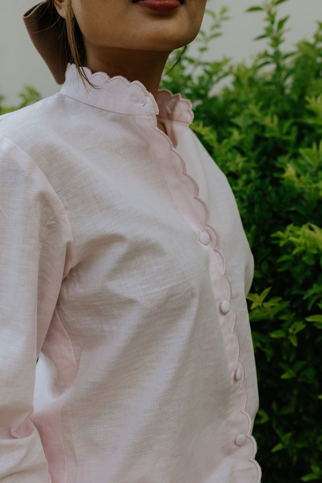 Butter Pink Scallop Cord Set