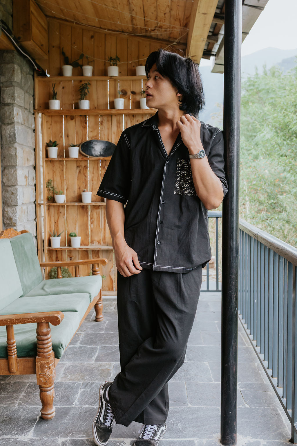 Black Salt linen Pants