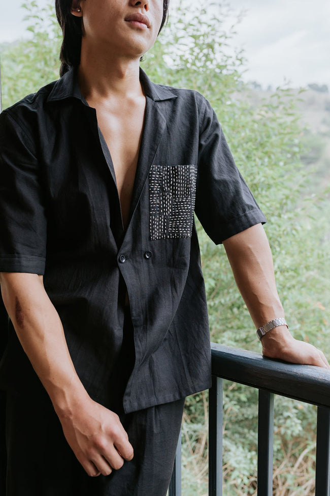 Chalk on Charcoal Shirt Hover Image