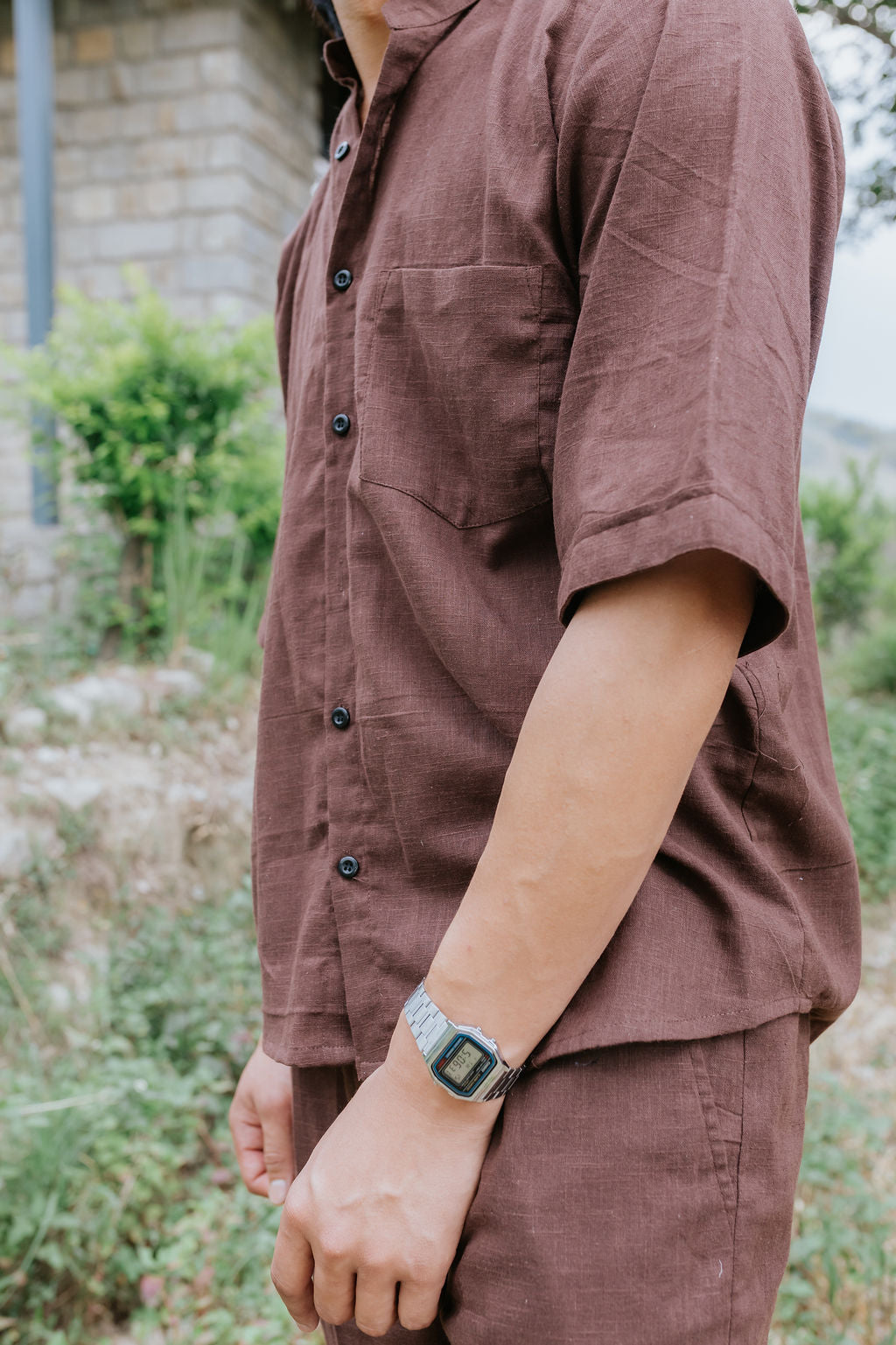 Mudstone Linen Cord Set