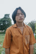 Hand-Embroidered Linen Shirt [UNISEX / SALE]